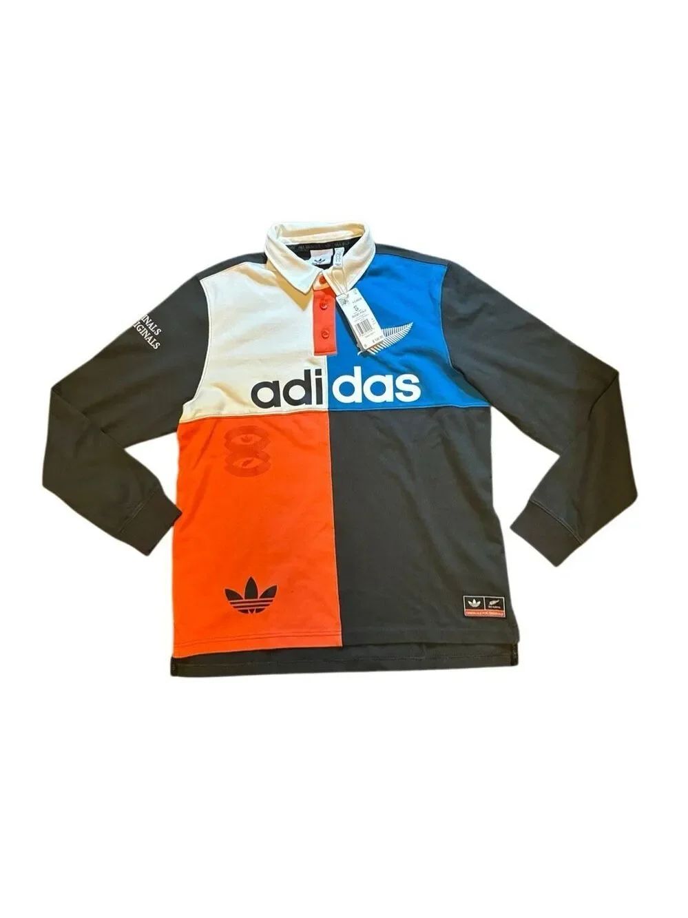 ADIDAS ALL BLACKS RUGBY POLO SHIRT MENS SIZE SMALL ALL NEW